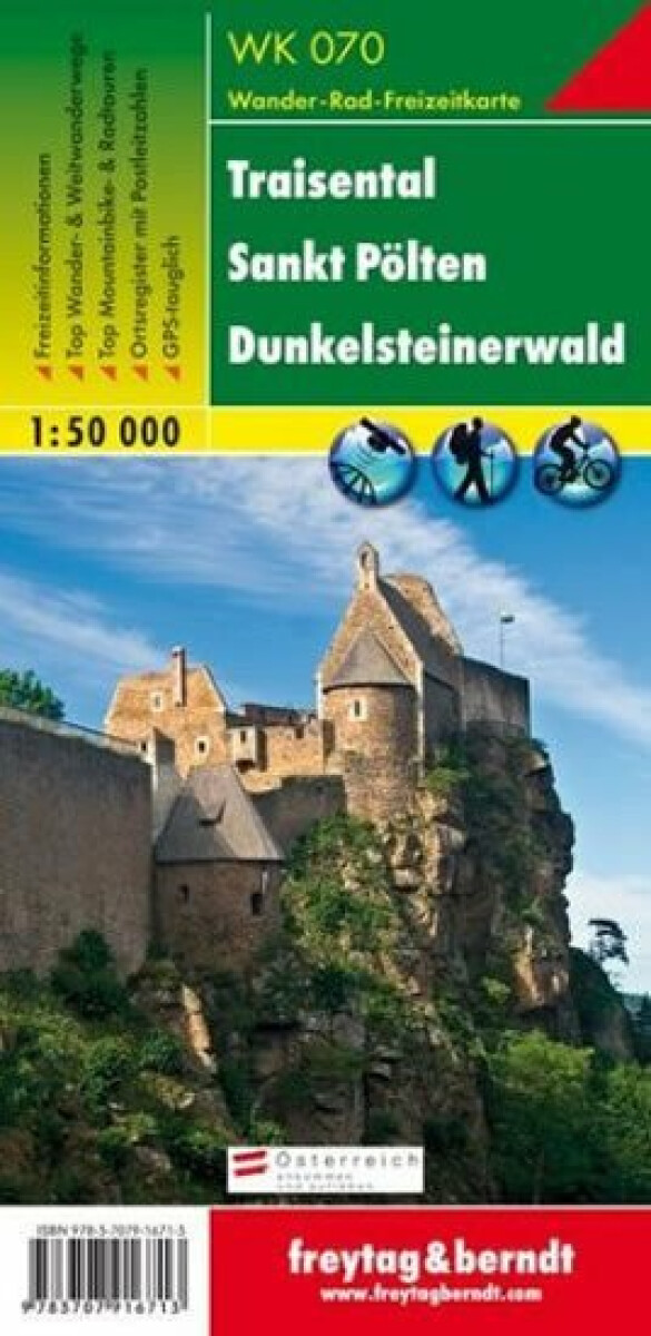 Traisental – St. Pölten – Dunkelsteinerwald, Wanderkarte 1:50 000