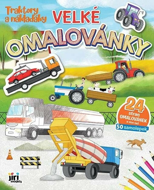Traktory a náklaďáky - Velké omalovánky