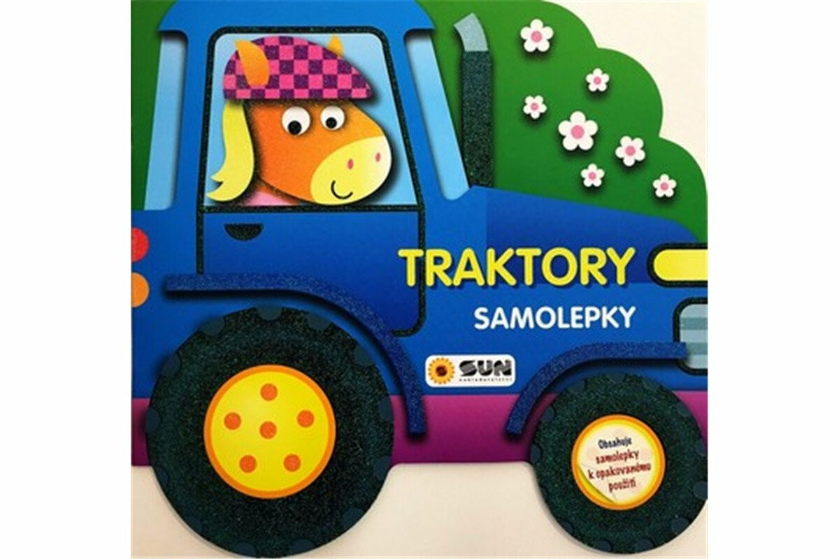 Traktory- velké - opakovaně použitelné samolepky