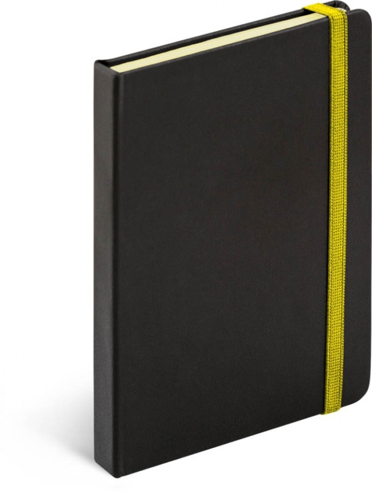 Tucson černý/žlutý linkovaný notes