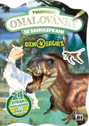 Tvarované omalovánky se samolepkami