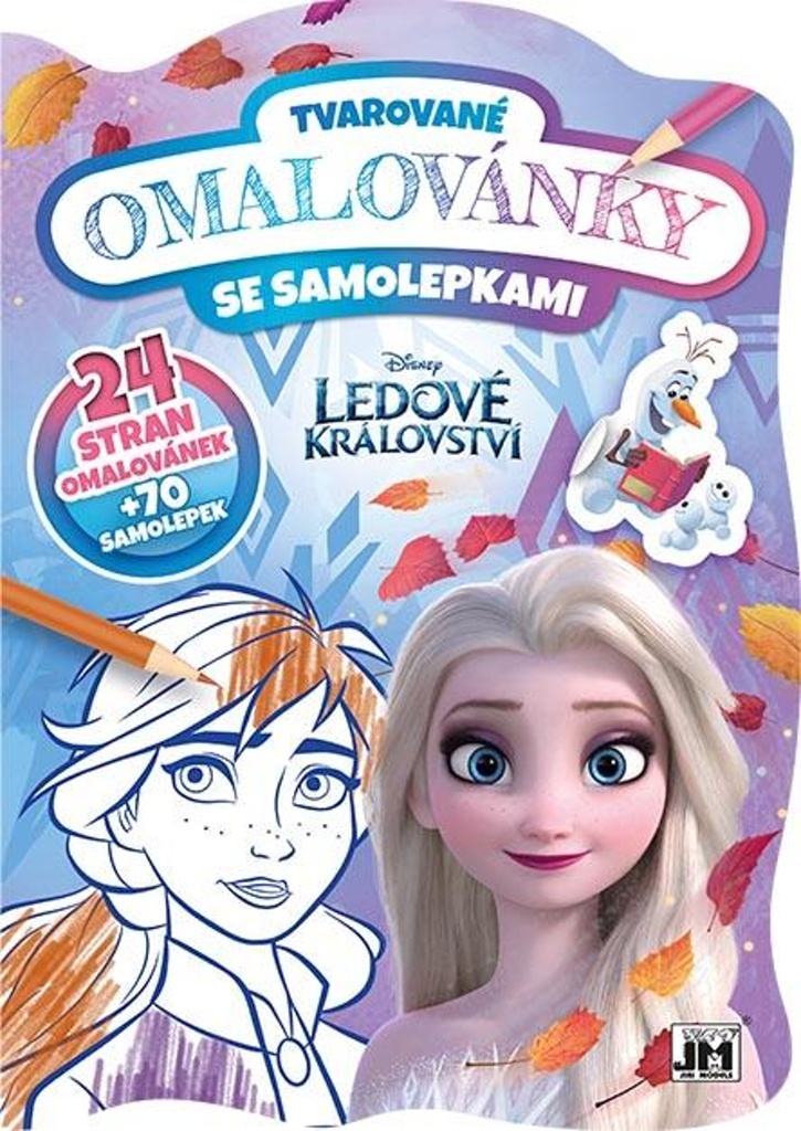 Tvarované omalovánky Ledové království