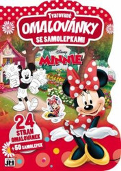 Tvarované omalovánky se samolepkami: Minnie - kniha z kategorie Omalovánky