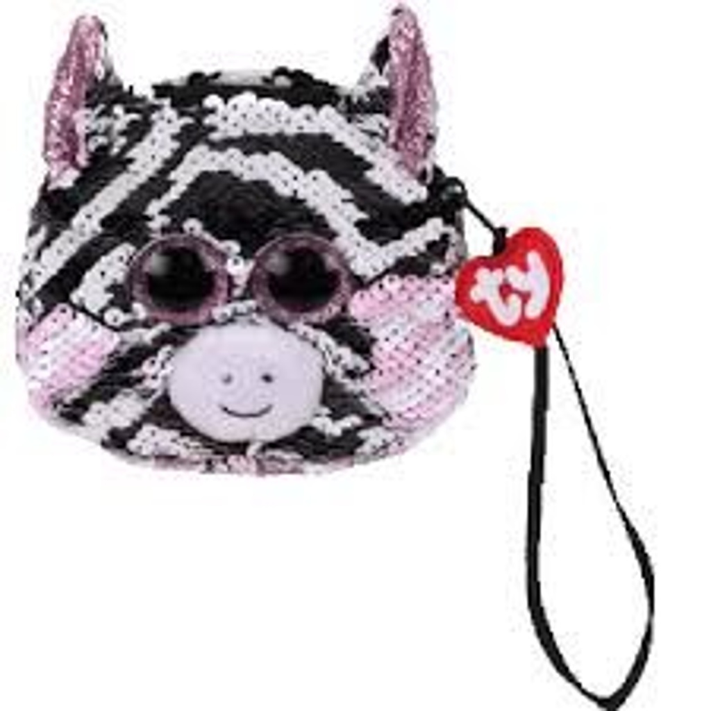 Ty Fashion Sequins peněženka s otočnými flitry Zoey zebra