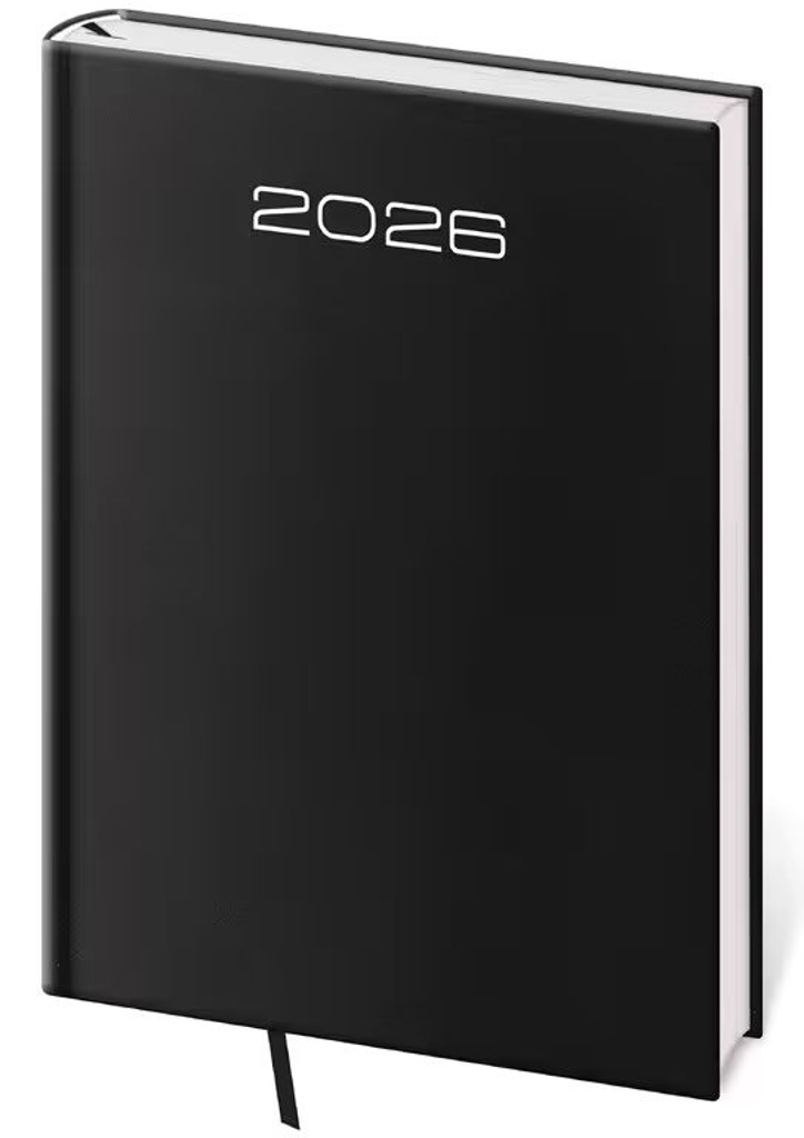 Týdenní diář 2026 A5 Old Karachi černý