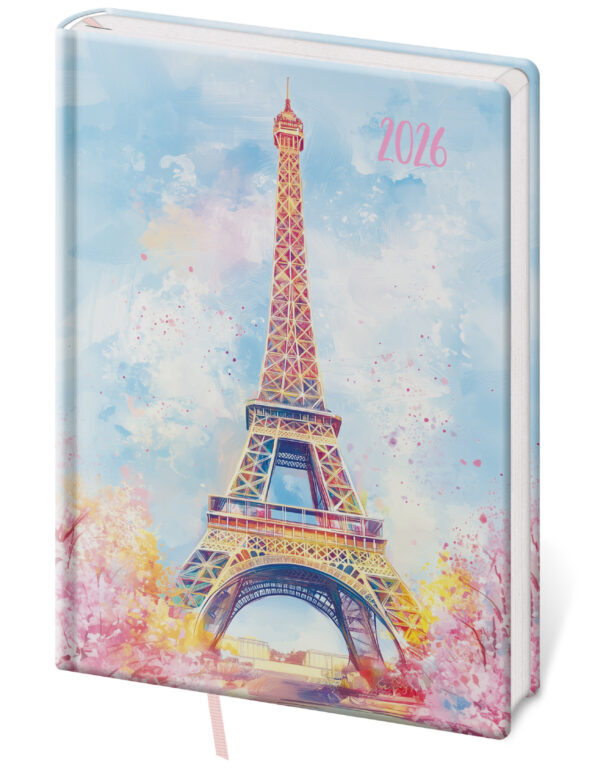 Týdenní diář 2026 A5 Vario Lyra Paris