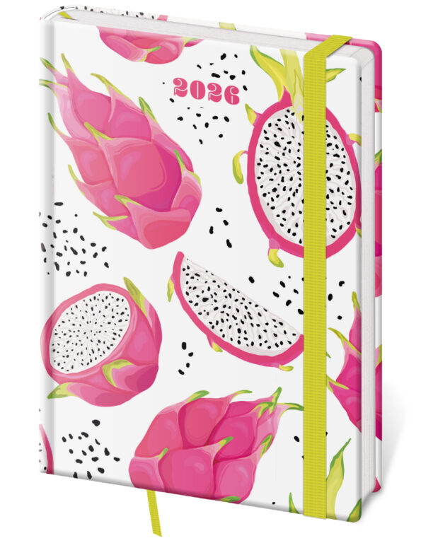 Týdenní diář 2026 A5 Vario Pitaya s gumičkou