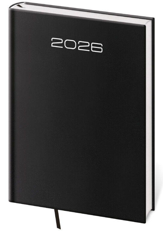 Týdenní diář 2026 B5 Old Karachi černý