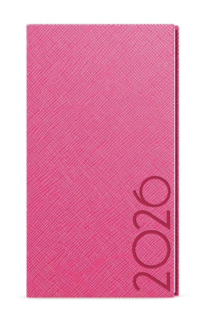 Týdenní diář 2026 Jakub Tora kapesní růžová