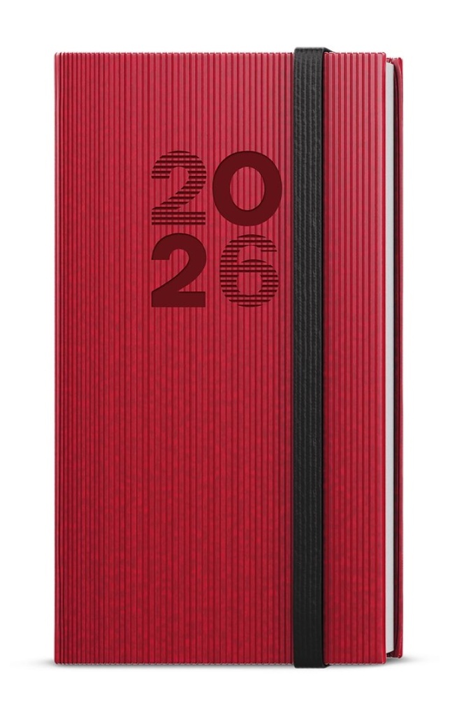 Týdenní diář 2026 Jakub Vigo kapesní červená