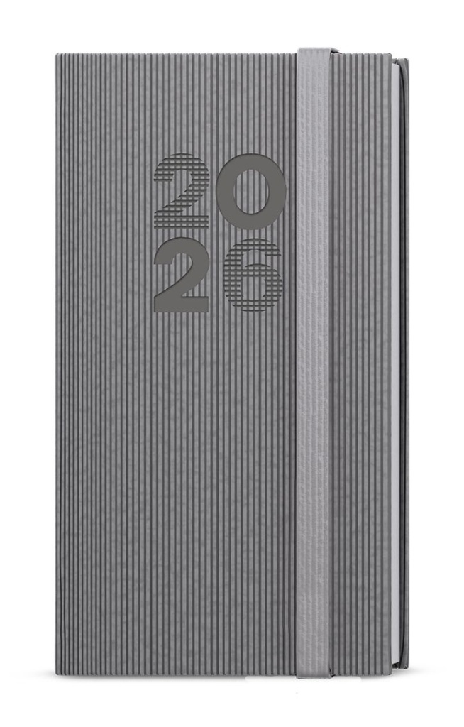 Týdenní diář 2026 Jakub Vigo kapesní šedá