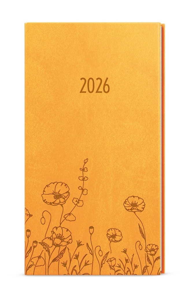 Týdenní diář 2026 Jakub Vivella s ražbou kapesní okrová Louka