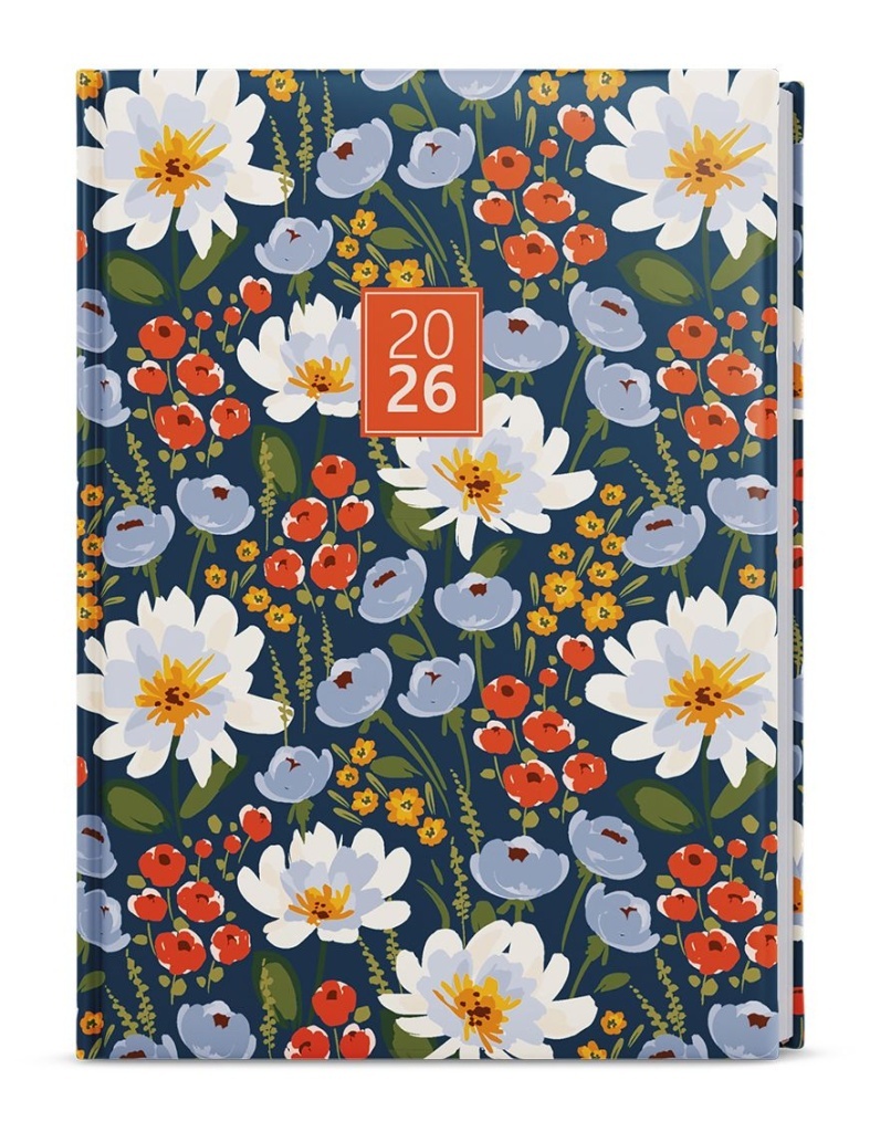 Týdenní diář 2026 Oskar Lamino A5 Květiny