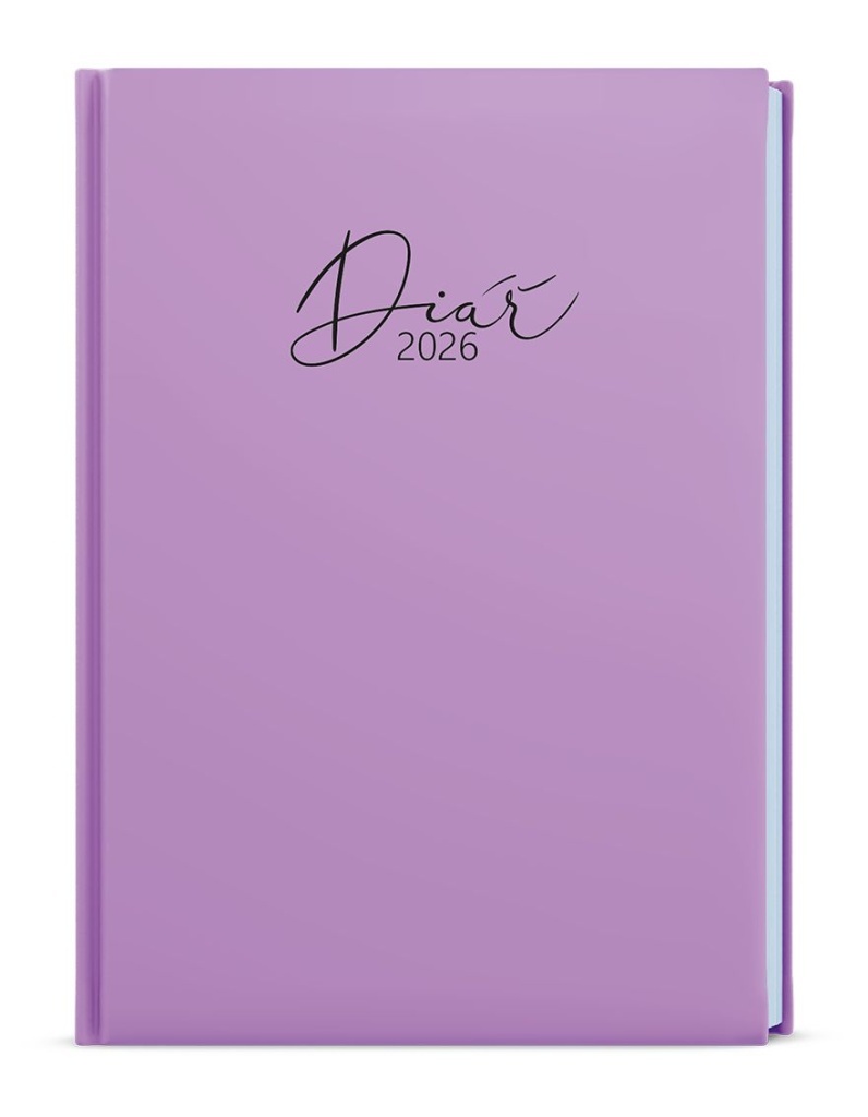 Týdenní diář 2026 Oskar Lamino Pastel A5 fialová