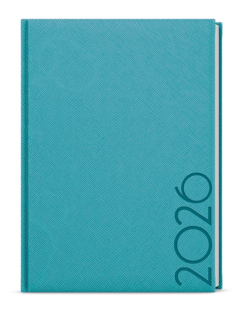 Týdenní diář 2026 Oskar Tora A5 tyrkys