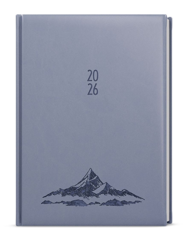 Týdenní diář 2026 Prokop Vivella extra B6 holubí šeď Hory