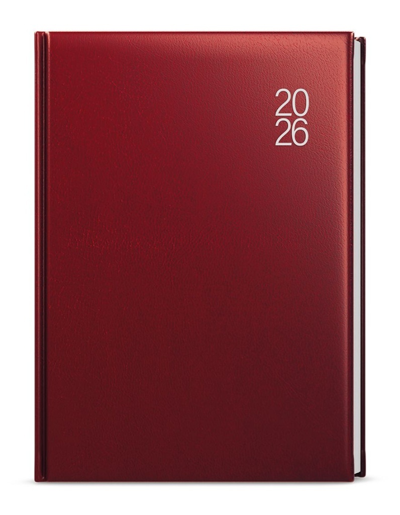 Týdenní diář 2026 Tomáš Balacron A4 bordó