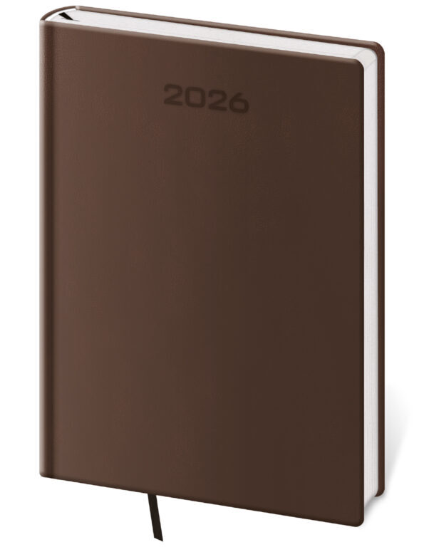 Týdenní diář A5 Soft hnědý