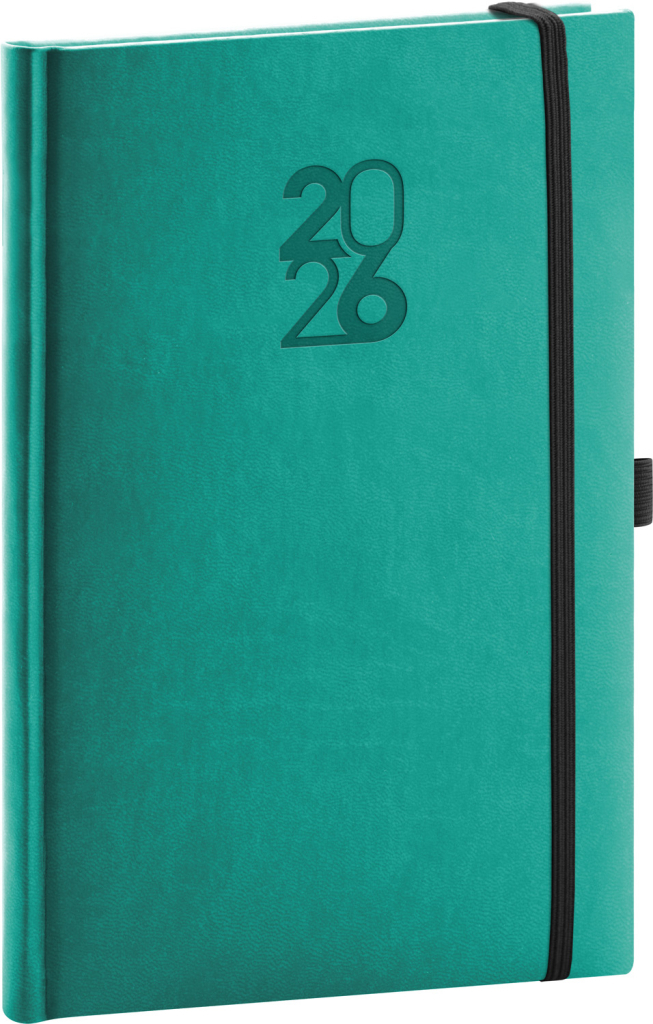Týdenní diář Aprint Top 2026 tyrkysový