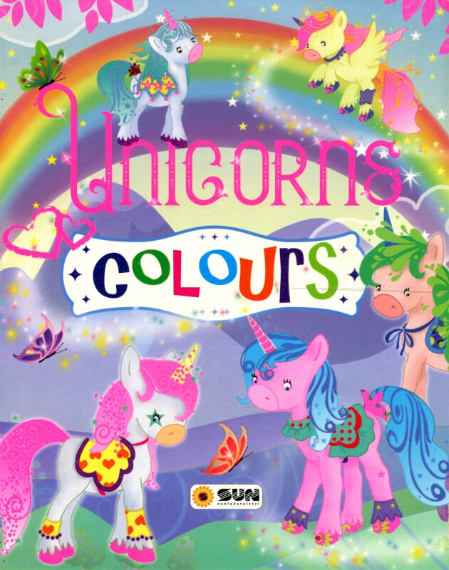 Unicorns colours (barevné s glitry) - kniha z kategorie Omalovánky