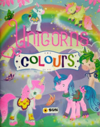 Unicorns colours (barevné s glitry) - kniha z kategorie Omalovánky
