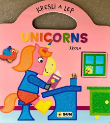 Kresli a lep UNICORNS Škola - kniha z kategorie Omalovánky