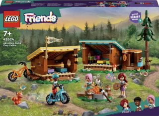 Útulné chatky na dobrodružném táboře