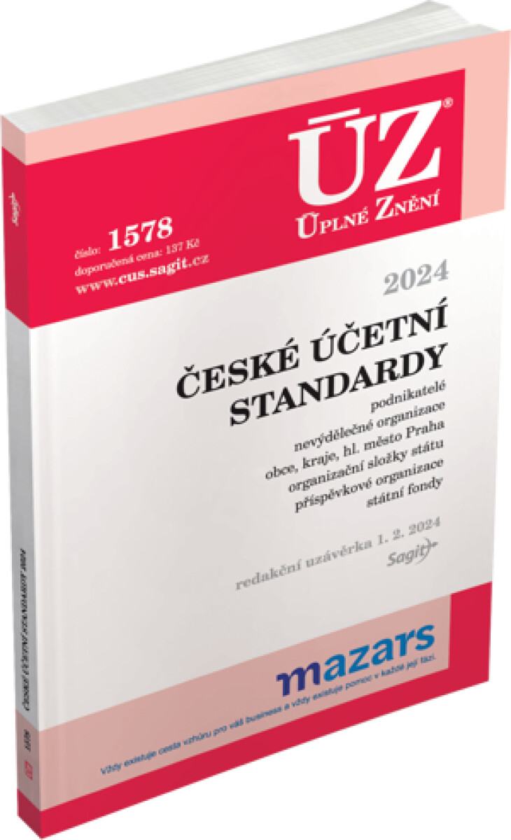ÚZ 1578 České účetní standardy 2024