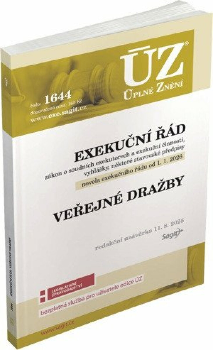 ÚZ 1644 Exekuční řád, veřejné dražby - kniha z kategorie Právo