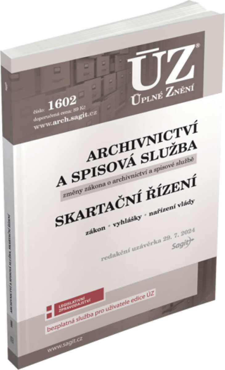 ÚZ č. 1602 - Archivnictví a spisová služba, Skartační řízení