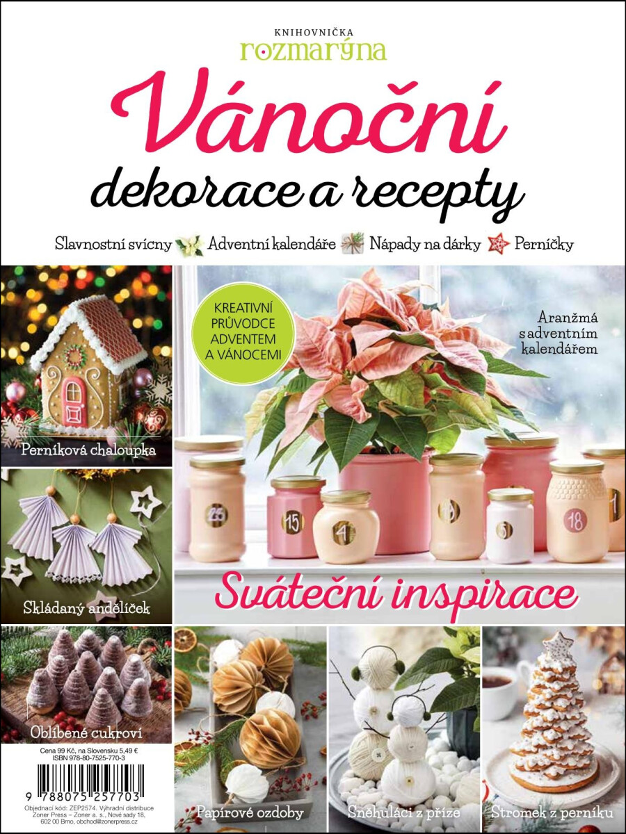 Vánoční dekorace a recepty - Koníčková Mirka