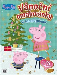 Vánoční omalovánky Peppa Pig (se samolepkami) - kniha z kategorie Omalovánky