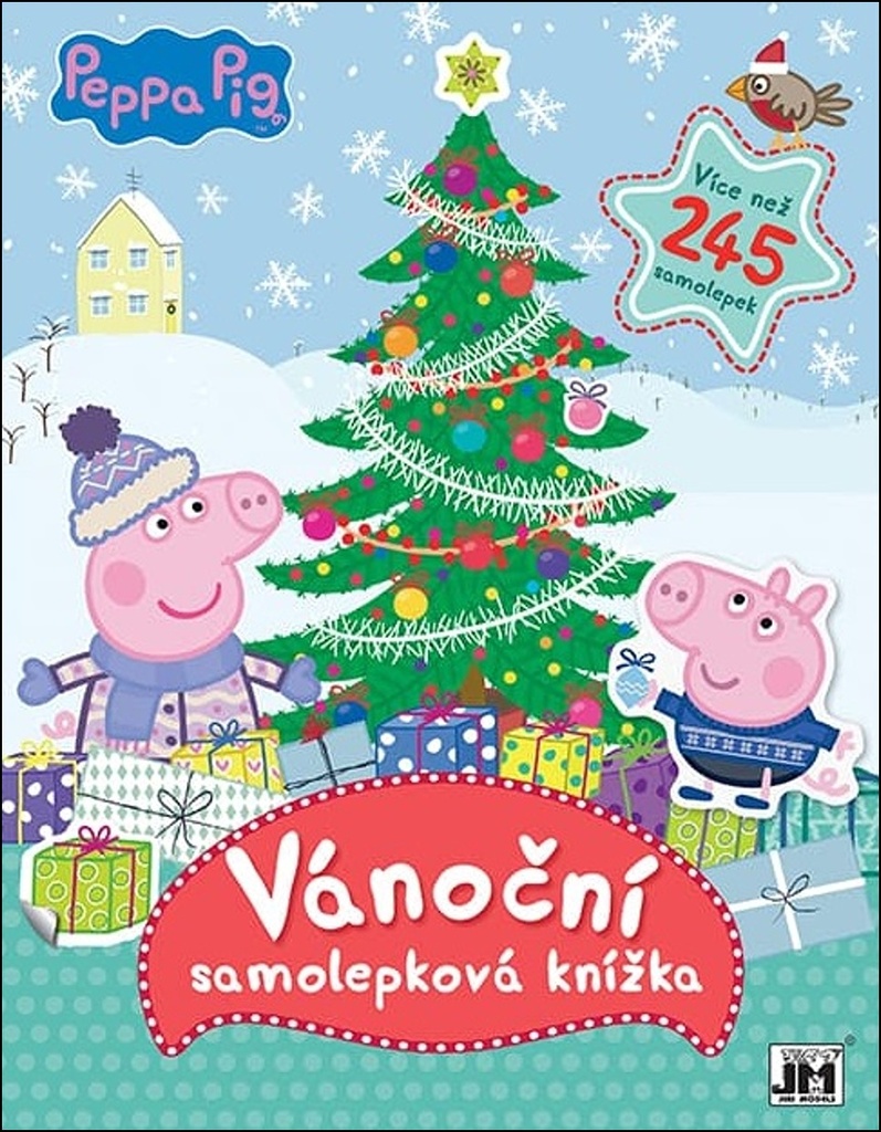 Vánoční samolepková knížka Peppa Pig