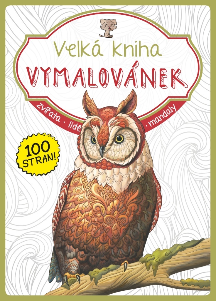 Velká kniha Vymalovánek (olivová)