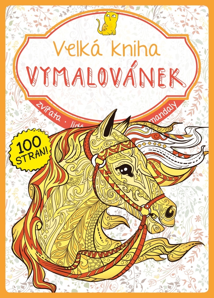 Velká kniha vymalovánek (oranžová)