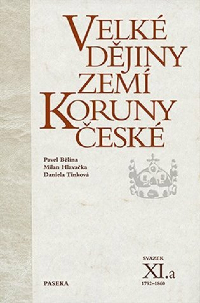 Velké dějiny zemí Koruny české XI.a - Pavel Bělina, Daniela Tinková, Milan Hlavačka