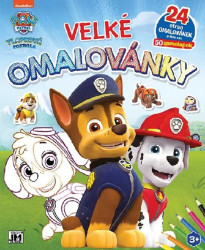 Velké omalovánky Tlapková patrola - kniha z kategorie Omalovánky, vystřihovánky, papír