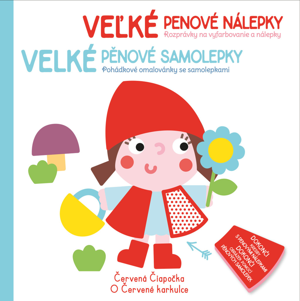 Velké pěnové samolepky O Červené karkulce