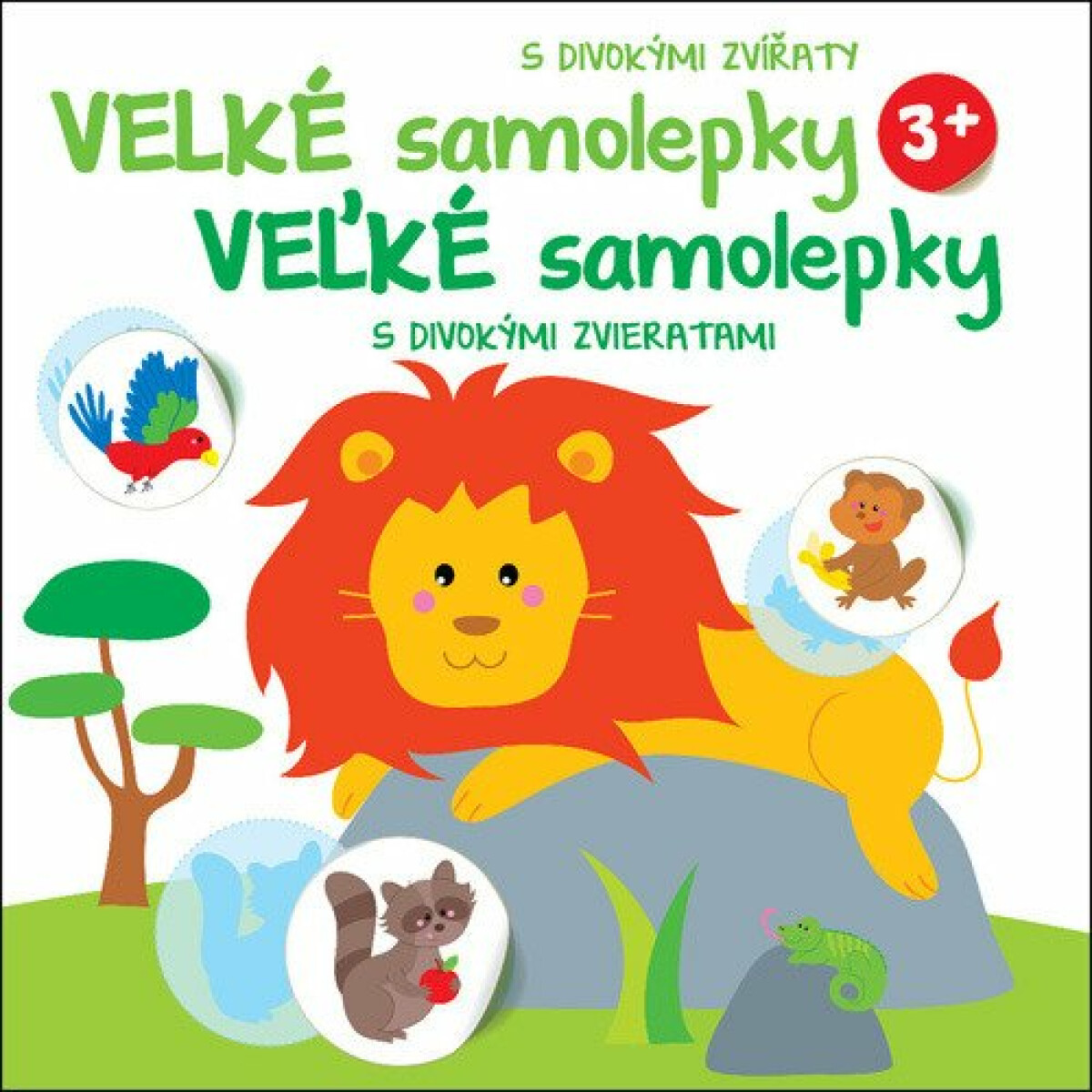 Veľké samolepky s divokými zvieratami