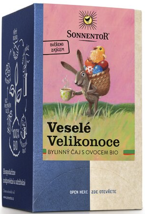Veselé Velikonoce (čaj bio, bylinná směs s ovocem, porcovaný, 27g)