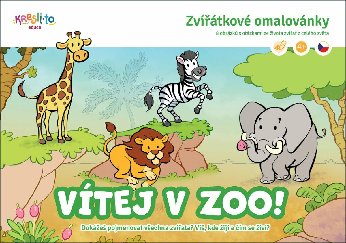 Vítej v zoo! - Zvířátkové omalovánky - Filip Škoda