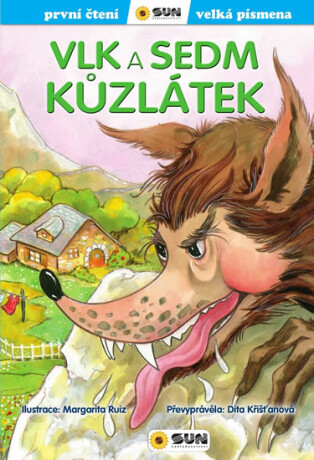 Vlk a sedm kůzlátek - První čtení s velkými písmeny