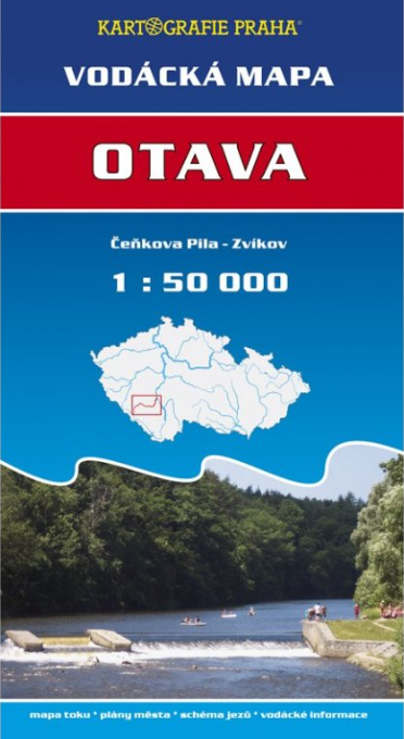Vodácká mapa - Otava/Čeňkova pila
