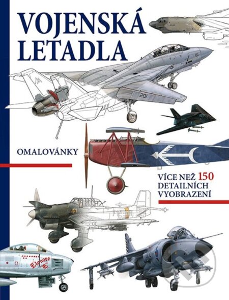 Vojenská letadla (150 omalovánek - technika