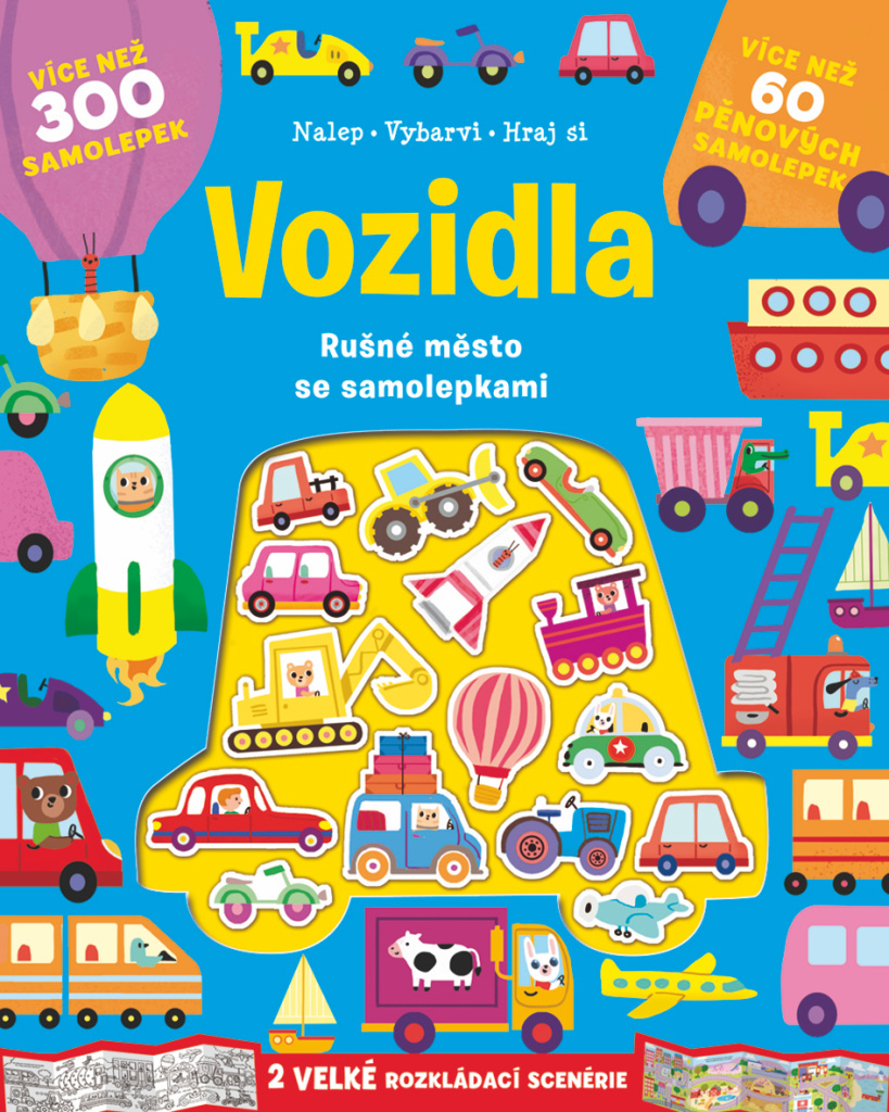 Vozidla Rušné město se samolepkami