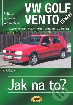 VW Golf benzin 9/91 - 8/97, Variant 9/93 - 12/98, Vento 2/92