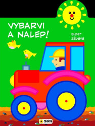 Vybarvi a nalep! Traktor (super zábava) - kniha z kategorie Omalovánky