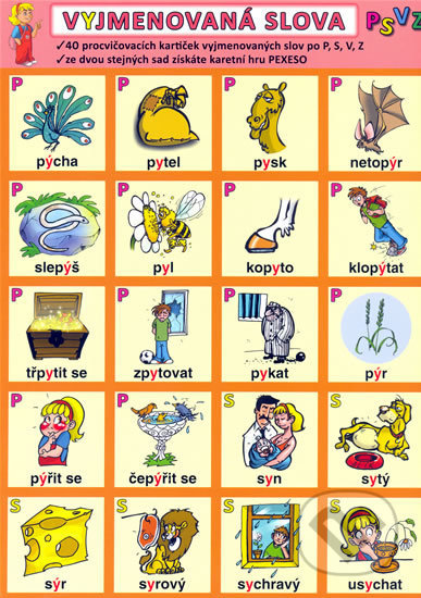 Vyjmenovaná slova - P, S, V, Z