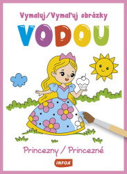 Vymaluj / Vymaľuj obrázky vodou Princezny / Princezné