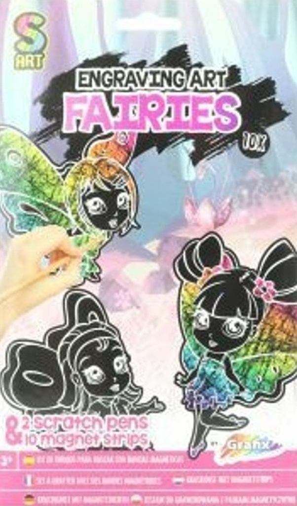 Vyškrabávání magnetky 10ks Víly